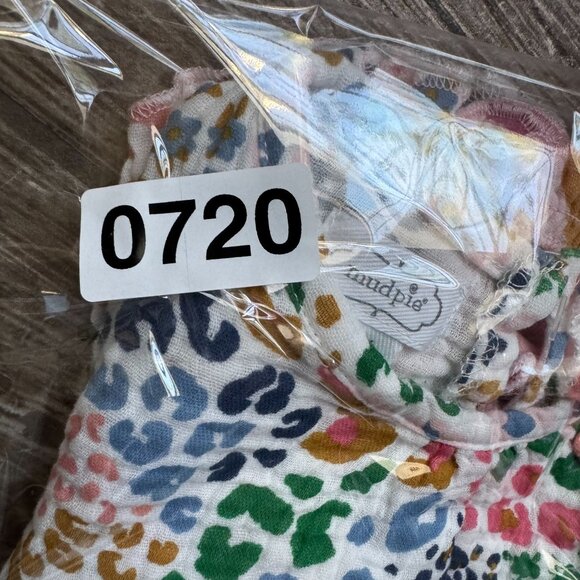 Mud Pie Baby Girl Cotton Rompers Set of 2 3-6M 6-9M Polka Dot Long Sleeve Ruffle - Picture 9 of 9